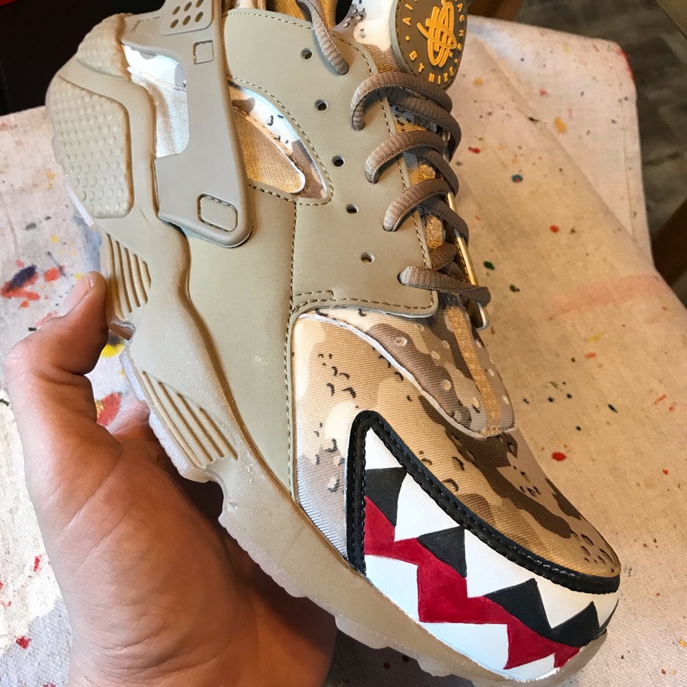 Custom Nike huaraches custom sneakers